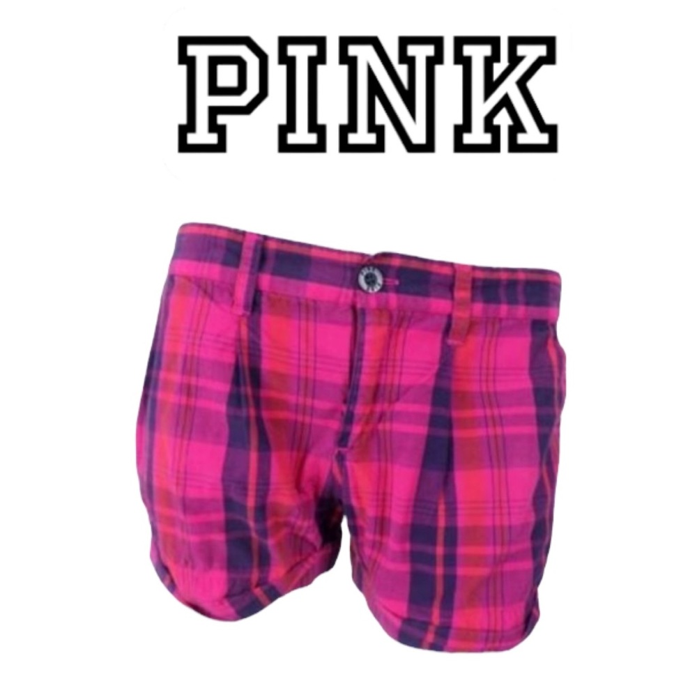 PINK Victoria’s Secret💗Plaid Shorts